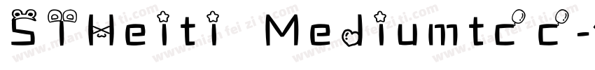 STHeiti Mediumtcc字体转换